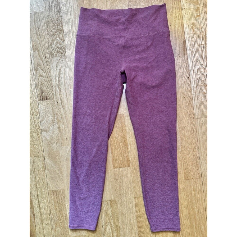 Vuori Women's Clean Elevation Leggings Pink Unsized Small Zip Pocket EUC